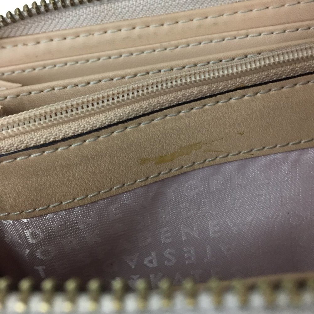 KATE SPADE New York Rose Gold Logo 100% Genuine Cow Leather Zip Around Wallet - Picture 8 of 10